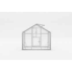 Gampre Serre de jardin en polycarbonate Gris 11m²