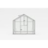 Gampre Serre de jardin en polycarbonate Gris 11m²