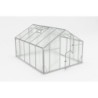 Gampre Serre de jardin en polycarbonate Gris 10.44m²