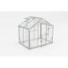 Gampre Serre de jardin en polycarbonate Gris 3.3m²