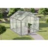 Gampre Serre de jardin en polycarbonate Gris 4.84m²