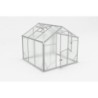 Gampre Serre de jardin en polycarbonate Gris 4.84m²