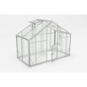 Gampre Serre de jardin en polycarbonate Gris 4.35m²