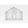 Gampre Serre de jardin en polycarbonate Gris 8.41m²