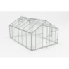 Gampre Serre de jardin en polycarbonate Gris 12.5m²