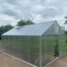 Gampre Serre de jardin en polycarbonate Gris 12.5m²