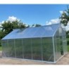 Gampre Serre de jardin en polycarbonate Gris 12.5m²