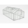 Gampre Serre de jardin en polycarbonate Gris 16.53m²