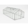 Gampre Serre de jardin en polycarbonate Gris 18.60m²
