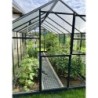 Gampre Serre de jardin en verre Gris 7.92m²
