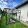 Gampre Serre de jardin en verre Gris 7.92m²