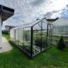 Gampre Serre de jardin en verre Gris 9.8m²