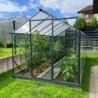 Gampre Serre de jardin en verre Gris 9.8m²