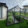 Gampre Serre de jardin en verre Gris 9.8m²
