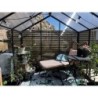 Gampre Serre de jardin en verre Gris 9.8m²