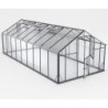Gampre Serre de jardin en verre Gris 18.60m²