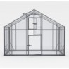 Gampre Serre de jardin en verre Gris 18.60m²