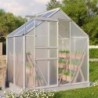 Vitavia Serre de jardin en polycarbonate Gris 2.5m²