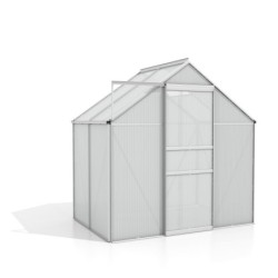 Vitavia Serre de jardin en polycarbonate Gris 2.5m²