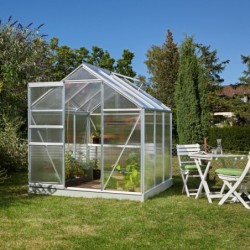 Vitavia Serre de jardin en polycarbonate Gris 3.8m²