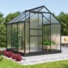 Vitavia Serre de jardin en polycarbonate Noir 3.8m²