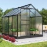 Vitavia Serre de jardin en polycarbonate Noir 5m²