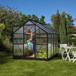 Vitavia Serre de jardin en polycarbonate Noir 5m²