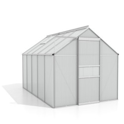 Vitavia Serre de jardin en polycarbonate Gris 6.2m²