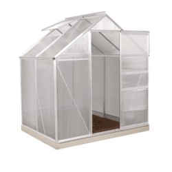 Vitavia Serre de jardin en polycarbonate Gris 2,5m²