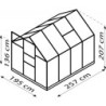 Vitavia Serre de jardin en polycarbonate Vert 5m²