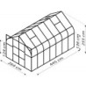 Vitavia Serre de jardin en polycarbonate Vert 11.5m²