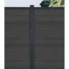 Compolife Clôtures en composite Bois + composite Anthracite
