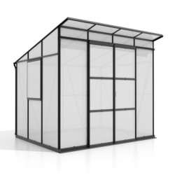 Vitavia Serre de jardin en polycarbonate Noir 5.9m²