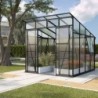Vitavia Serre de jardin en polycarbonate Noir 7.6m²
