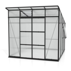 Vitavia Serre de jardin en polycarbonate Noir 7.6m²