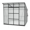 Vitavia Serre de jardin en polycarbonate Noir 7.6m²