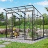 Vitavia Serre de jardin en verre Noir 5.9m²