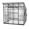 Vitavia Serre de jardin en verre Noir 7.6m²
