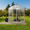 Vitavia Serre de jardin en verre Gris 4.5m²