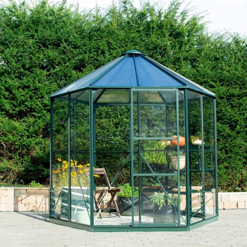 Vitavia Serre de jardin en verre Vert 4.5m² Vitavia Serre de jardin en verre Vert 4.5m²