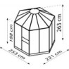 Vitavia Serre de jardin en verre Vert 4.5m²