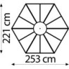 Vitavia Serre de jardin en verre Blanc 4.5m²