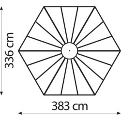 Vitavia Serre de jardin en verre Noir 9m²