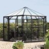 Vitavia Serre de jardin en verre Noir 9m²