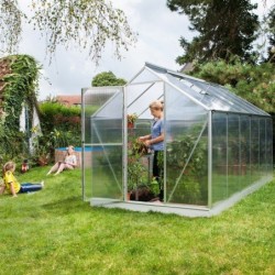 Vitavia Serre de jardin en polycarbonate Gris 7.5m²