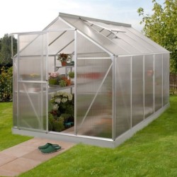 Vitavia Serre de jardin en polycarbonate Gris 6,2m²