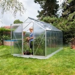 Vitavia Serre de jardin en polycarbonate Gris 7.5m²