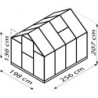 Vitavia Serre de jardin en polycarbonate Vert 5m²