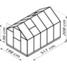 Vitavia Serre de jardin en polycarbonate Vert 6.2m²