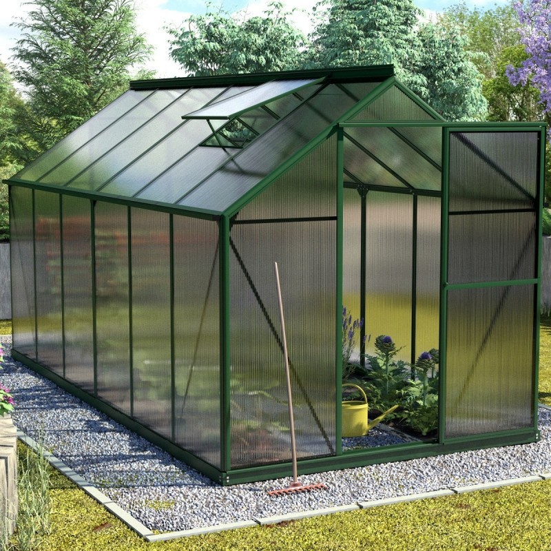Vitavia Serre de jardin en polycarbonate Vert 7.5m²